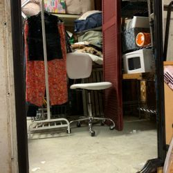 Large Black Horizontal Mirror