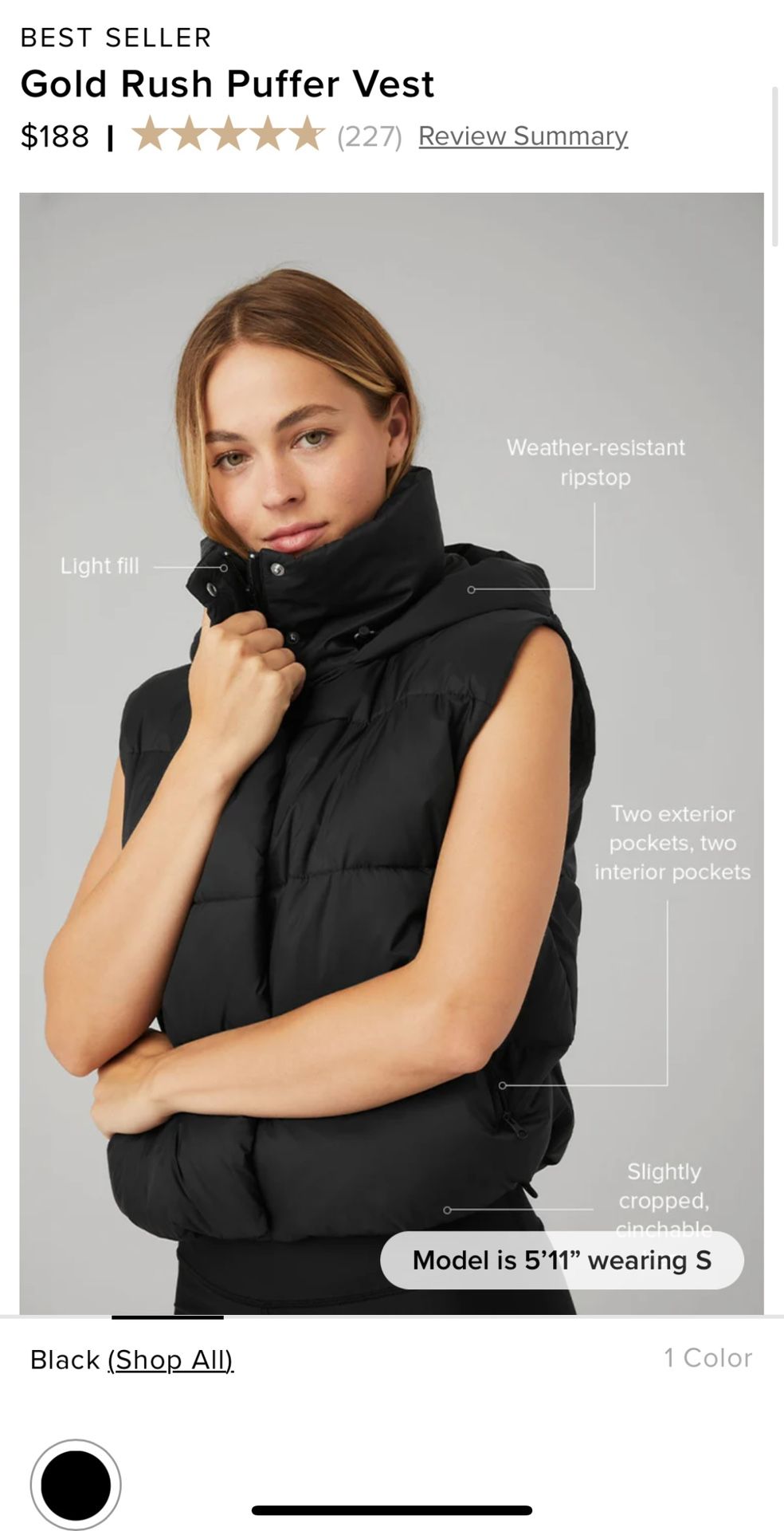 Alo Puffer Vest