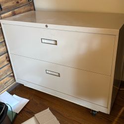 Lateral File Cabinet W/ Some Pendaflex Files