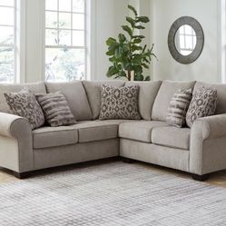 Stylish Rolled Arm Sectional!