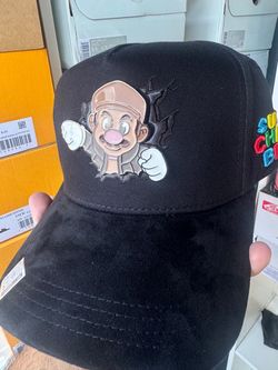 Super Mario Bros Black Snapback Hat