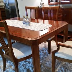 Authentic Thomasville  Dining Set, Granite Buffet included