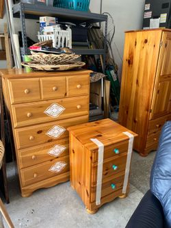 Two Dressers and One nightstand