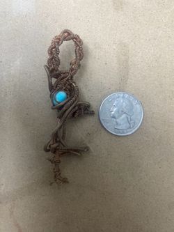 Handmade Pendant (Unidentified/Unspecified Precious Gem and Copper)