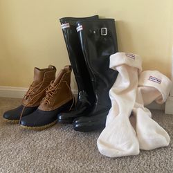 LL Bean Boots and Hunter Boots