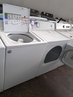 Amana top load washer and dryer set working perfectly with 4 months warranty