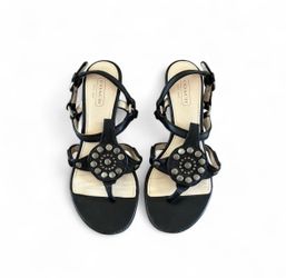 Vintage Coach wedge sandal heels size 5.5