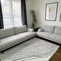 Sofa & Loveseat Sets Modern Gray