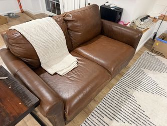 Leather Love Seat