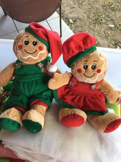 Gingerbread plush set