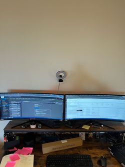 Pair of Sceptre 30in Curved Ultrawide Gaming Monitors, 2560x1080, 200Hz, Both Boxes Included | $125