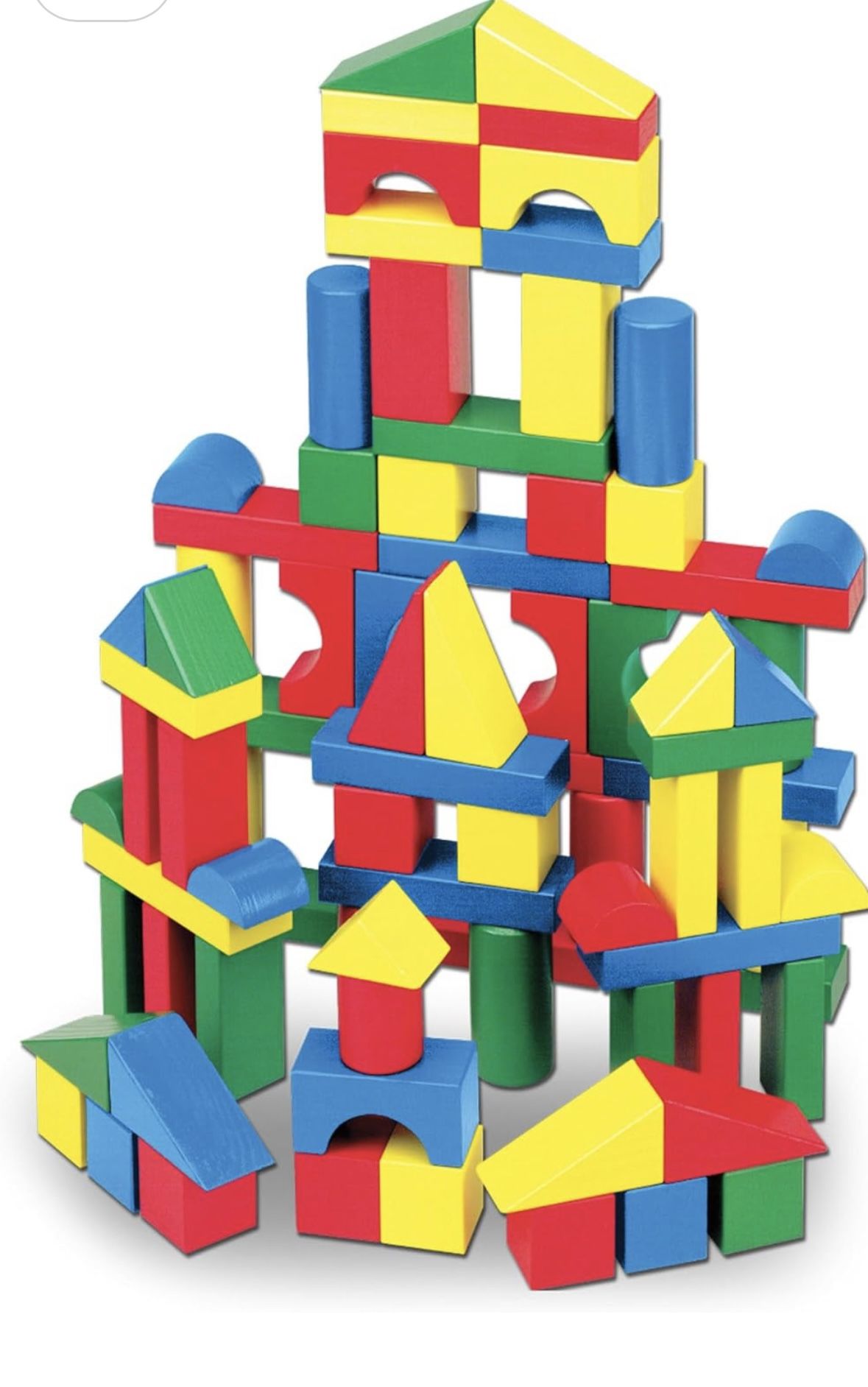Melissa And Doug Wooden Building Blocks