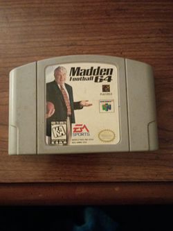 Madden Football 64 Nintendo 64 game