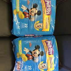  One package of Huggies Pullups 