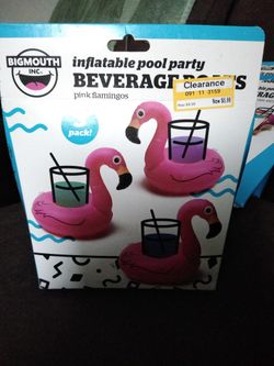 Inflatable beverage holders