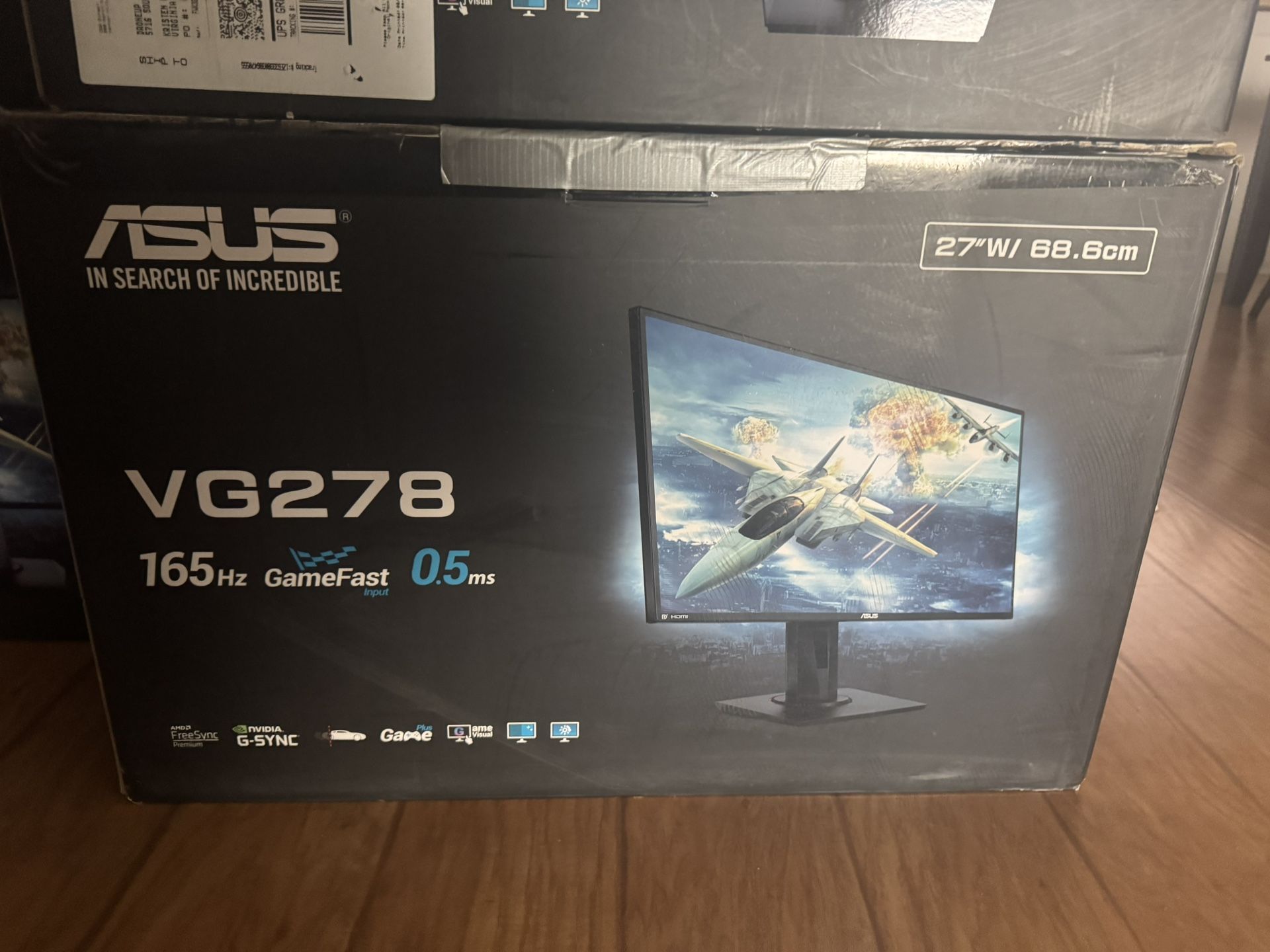 ASUS Gaming Monitor, 27” Brand New In Box