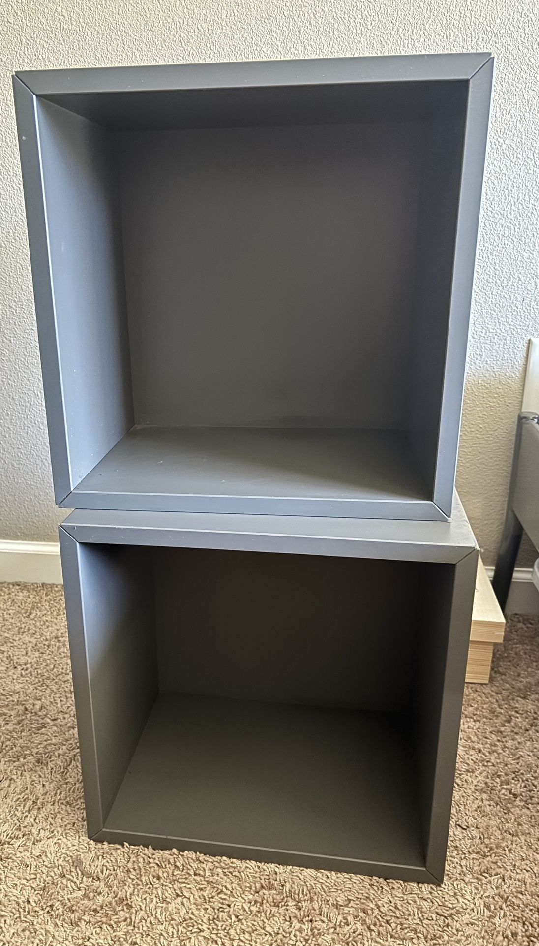 Grey Cube Shelves 