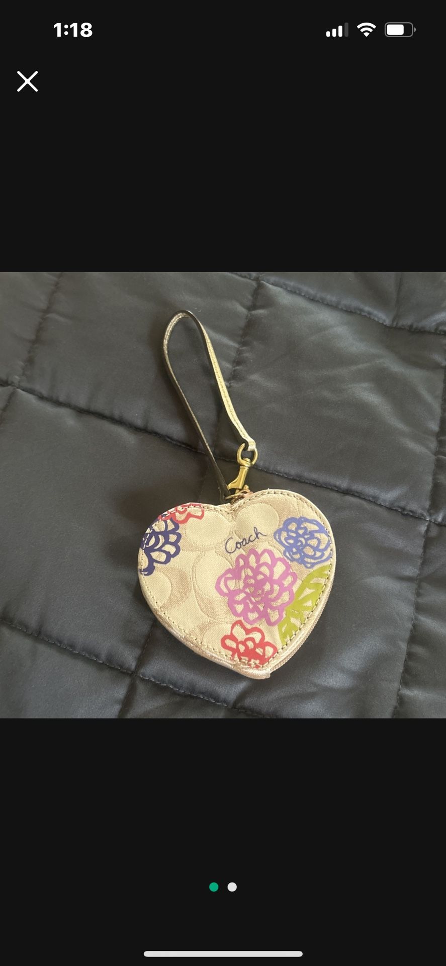 Coach Wristlet Heart Shaped Valentines Day Gift