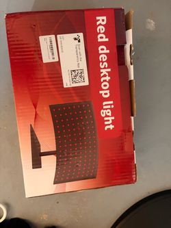 Red Desktop Light Therapy Panel