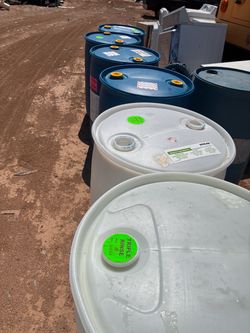 55 Gallon Plastic Drums Lot