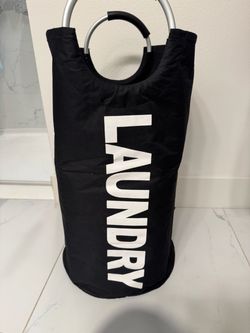 "LAUNDRY" Laundry Bag (aluminum handles)