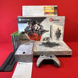 Microsoft Xbox One X 1TB Gears 5 Limited Edition Console Bundle. Clean. W 5 Game