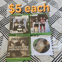 Xbox One Games $5 Each