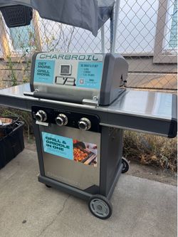 Commercial Series Grill and Griddle Combo Stainless Steel 3 -Burner Infr...