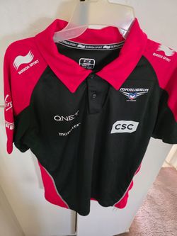 Marussia F1 Formula 1 Team Issued Race Polo Shirt 2012 size L BRAND NEW