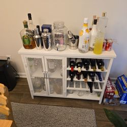 White Liquor Cabinet