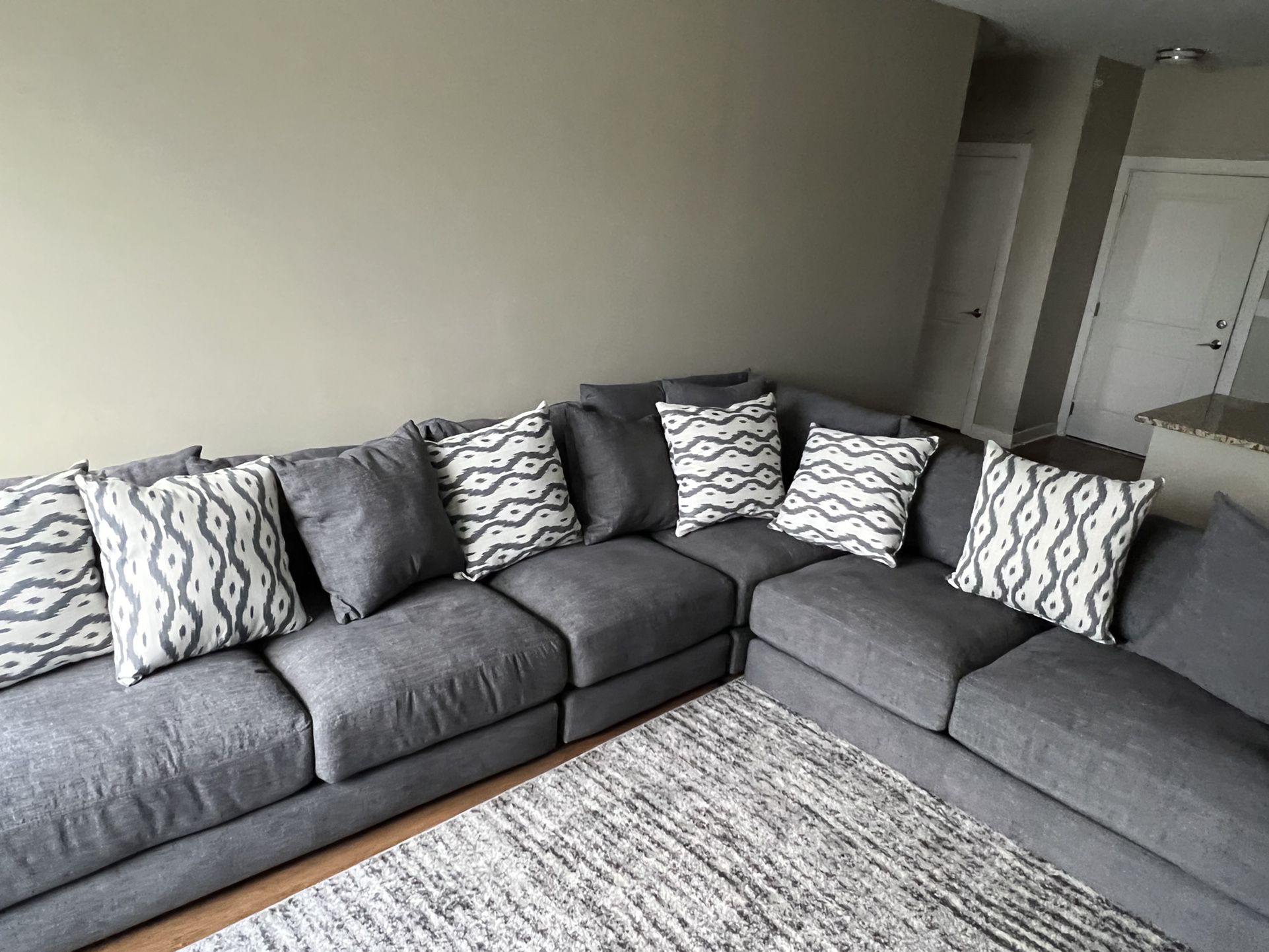 Brand New Light Gray Large Sectional 