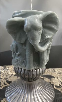 Elephant Pillar Candle