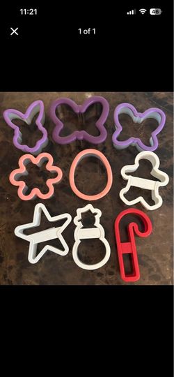 Plastic Cookie Cutters Set of 9