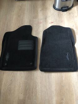 OEM Chevrolet Front Molded Carpet Floor Mats (Ebony/Black) – Genuine GM