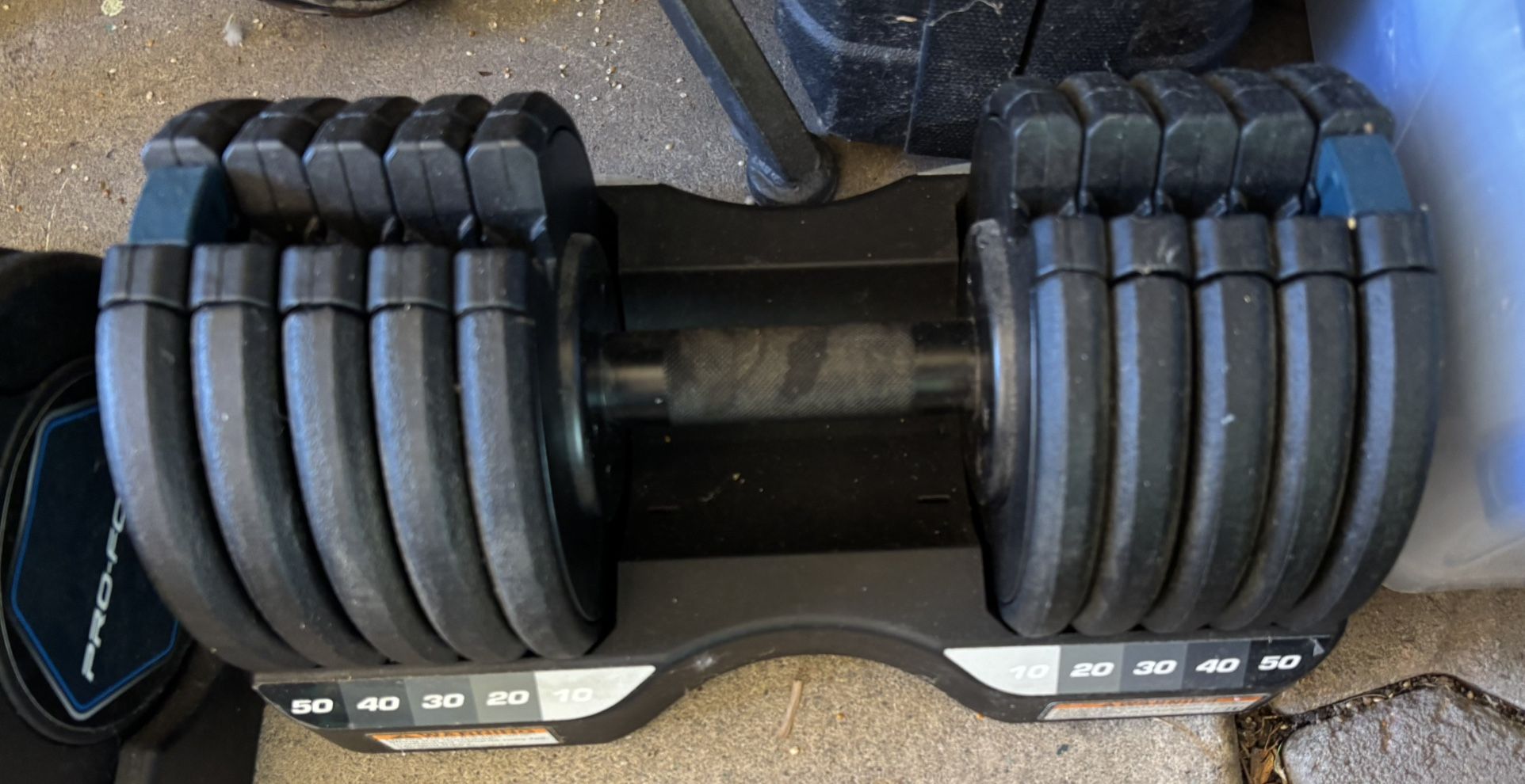 Rapid Strike 50 Lb. Adjustable Dumbbell Set from ProForm