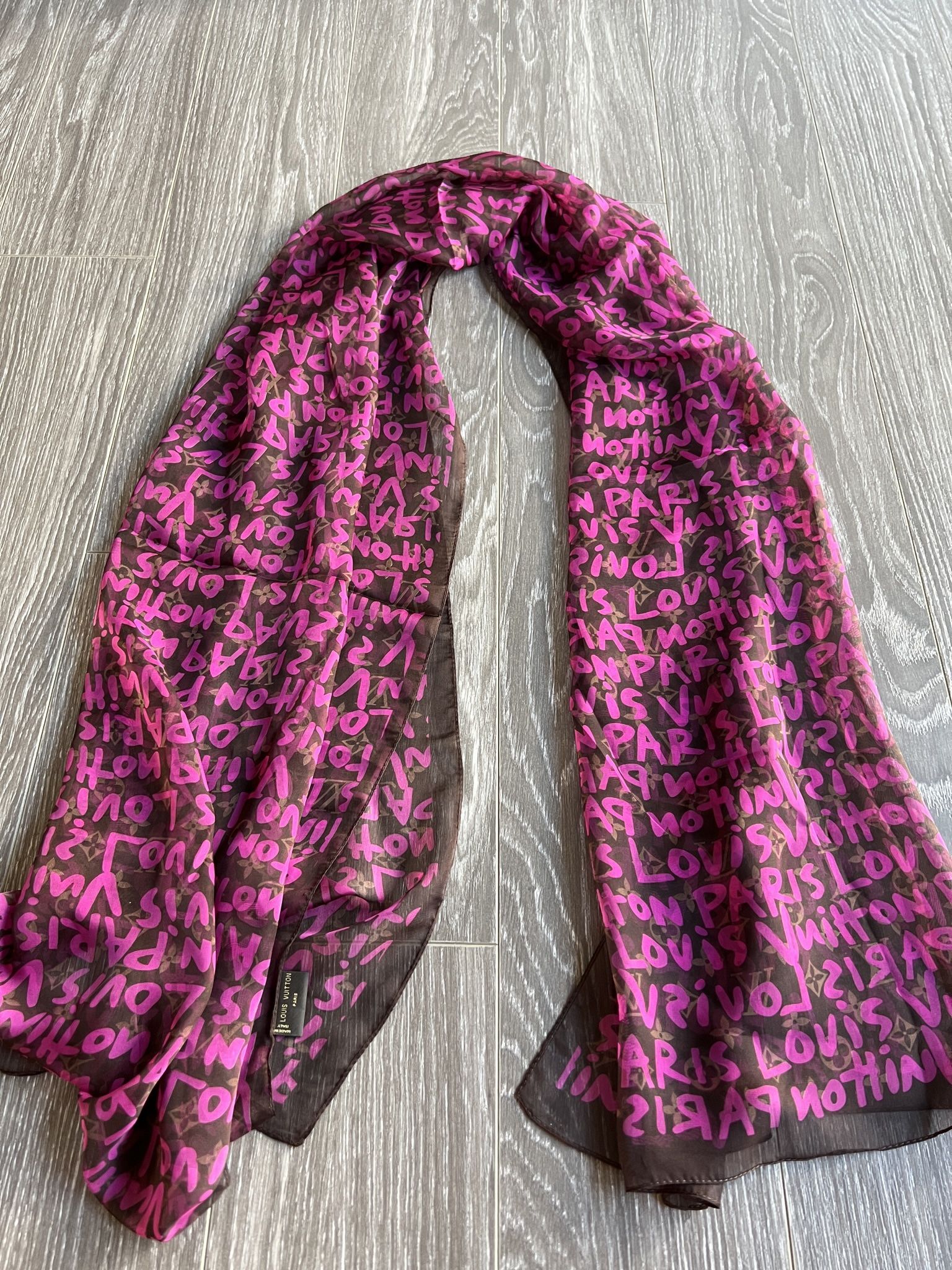 Louis Vuitton Graffiti Silk Scarf 