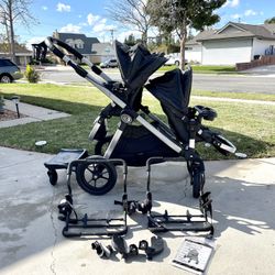 Baby Jogger City Select Double Stroller Plus Accessories