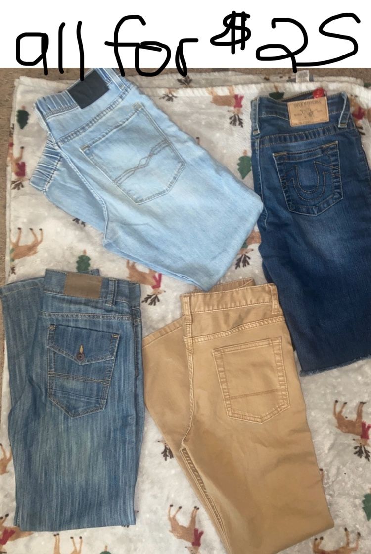 Bundle -ALL 4 For $25, Size 14 Boys, See Pics