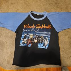 Black Sabbath Mob Rules Vintage Tour Shirt 1982