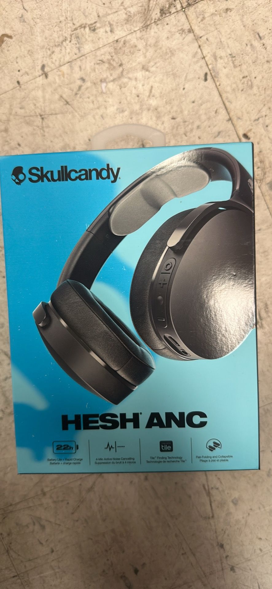 Skullcandy Hesh ANC Noise Canceling Bluetooth Wireless Over-Ear Headphones - Black brand new sealed