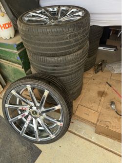 20” chrome rims 5 total