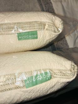 Brand New pair (2) Avocado King Pillow