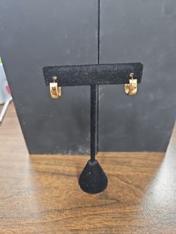 14kt Gold Hoops $275