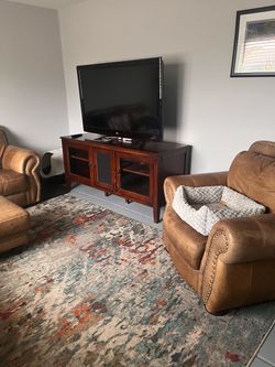 Large TV and stand