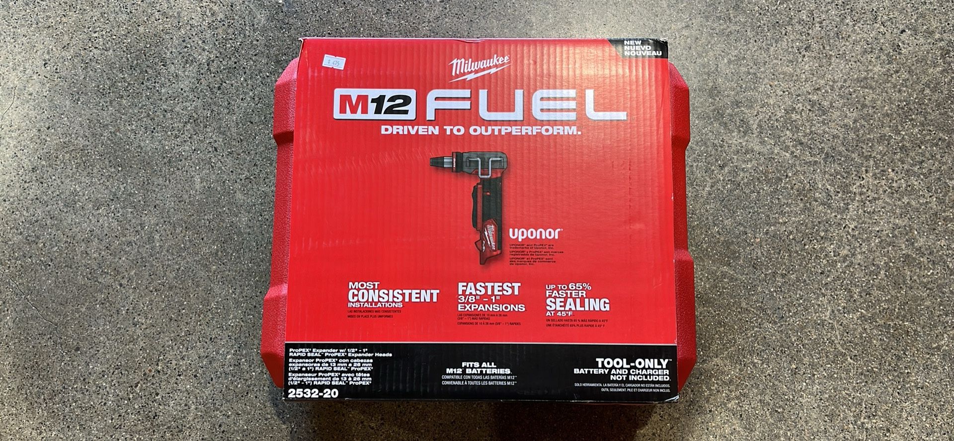 Milwaukee M12 FUEL ProPEX Expander Tool with 1/2 in. - 1 in. RAPID SEAL ProPEX Expander Heads