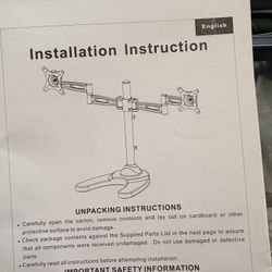 Mount-It Dual Monitor Desk Stand