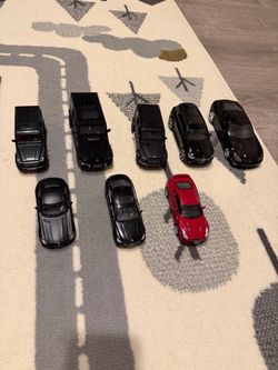 Collection of different models cars