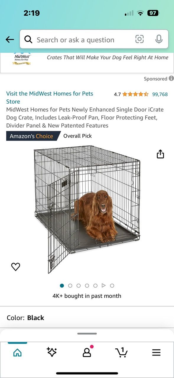 Small Dog Crate