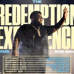 Dec 15th Rod Wave Concert Tickets ASKING FOR HALF !