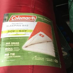 Coleman Adult Sleeping Bag $55
